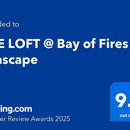 The Loft @ Bay Of Fires Seascape Apartment Binalong Bay ภายนอก รูปภาพ